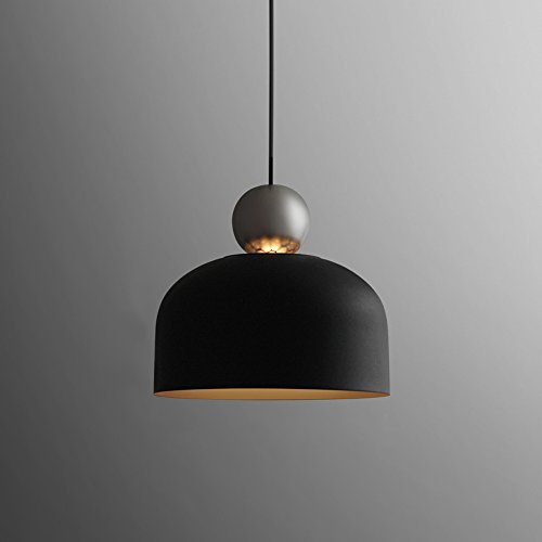 Suspension vintage en aluminium brossé et lustre de créateur réglable