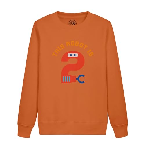 Sweatshirt enfant robot pour fêter ses 2 ans avec style lors du goûter