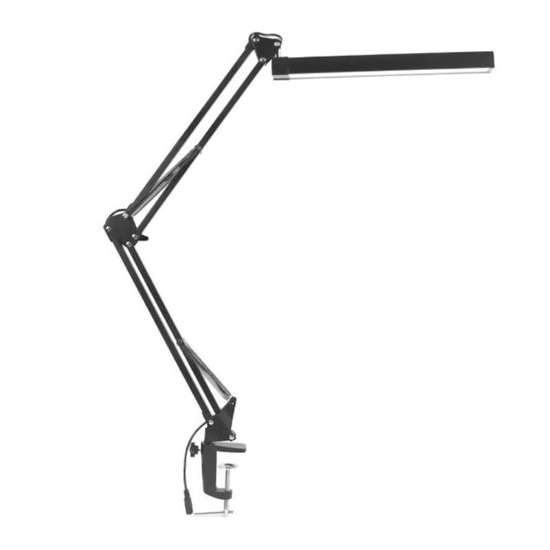 Ejoyous Lampada da Scrivania a LED con Morsetto Lampada da Scrivania con Braccio Oscillante in Metallo da Lettura USB a Braccio Lungo Pieghevole Illuminazione Morbida per la Cura degli Occhi per (#1)