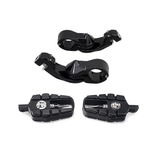 Repose-pieds autoroute moto 32mm avec support réglable pour Softail