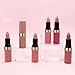evpct 6Pcs Nude Brown Pink Purple Rose Red Mauve Matte Lipstick Sets for Women Velvet Lipstick Long Lasting Waterproof 24 Hours Lip Stick Stain Makeup Gift Sets labiales mate 24 horas originales A