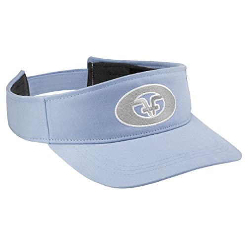 Visière Flying Fisherman femme bleu clair avec large bord anti-éblouissement efficace
