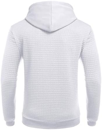 COOFANDY Men's Hooded Sweatshirt Long Sleeve Fashion Gym Athletic Hoodies Solid Plaid Jacquard Pullover with Pocket 4 COOFANDY Men's Hooded Sweatshirt Long Sleeve Fashion Gym Athletic Hoodies Solid Plaid Jacquard Pullover with Pocket