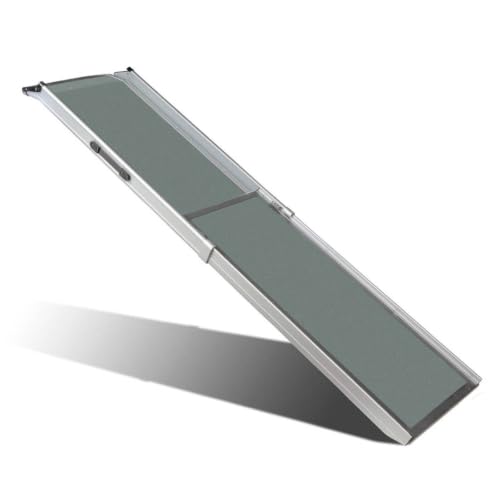 PetSafe Rampe T&eacute;lescopique pour Chiens Happy Ride - L&eacute;g&egrave;re et Transportable pour Animaux de Compagnie. pour Voitures, Grands V&eacute;hicules et 4x4 - Cadre en Aluminium R&eacute;sistant Supportant Jusqu'&agrave; 181 kg