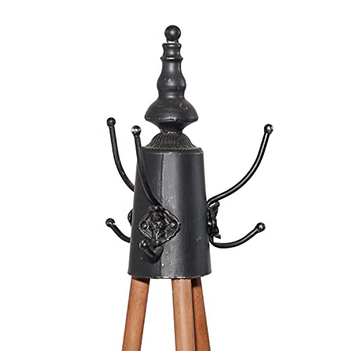 Deco 79 Coastal Metal Solid Coat Rack, 16" X 16" X 69", Brown #TOP5