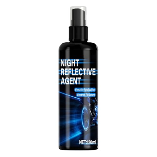 Genérico Pintura fosforescente en spray | 120 ml Agente Reflectante Nocturno | Pintura Reflectante en Spray | para Ropa, Coche, Bici, Exterior, Ciclismo, Running, Mochila, Casco, Carrito