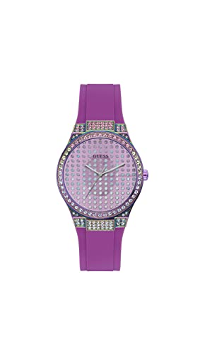 GUESS Womens 39 mm Radiance Clear Dial Silicone Analog Watch - GW0482L2 (B0BG3CW6PF) Amazon Price History, Amazon Price Tracker