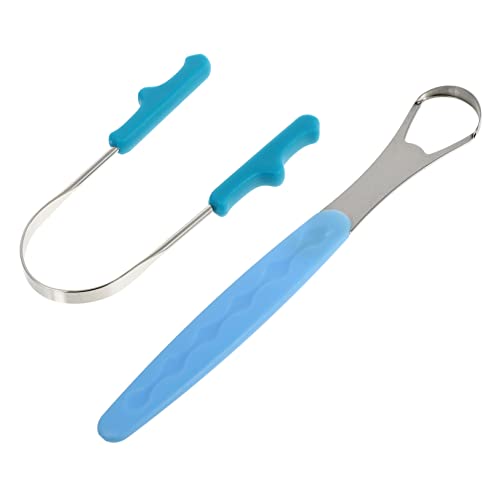 HOODANCOS 1 Set Oral Care Scraper Cleaning Brush Coating Reusable Coating Brush for Stainless Steel Blue