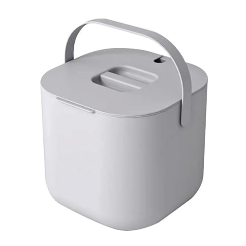 Cubo de drenaje de té, cesta de basura de té, contenedor de almacenamiento para residuos de té, cubo de basura portátil con tapa de 6,5 l para té suelto