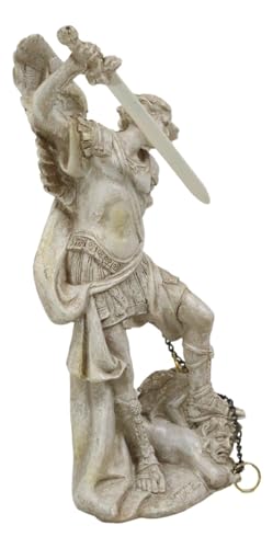 Estatua Religiosa Arcángel Miguel 5 pulgadas miniatura 4