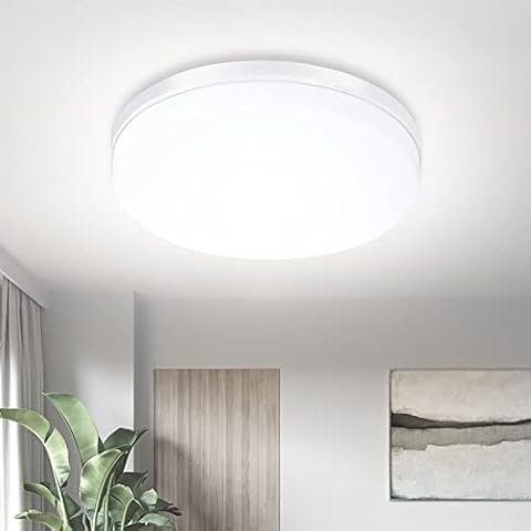 SOLMORE LED Ceiling Lights Bathroom, 24W 2200LM Ceiling Lights, 150W Equivalent, IP54 Waterproof, 5000K Daylight Modern Embedded, for Bathroom Bedroom Kitchen Living Room Hallway Balcony Cover