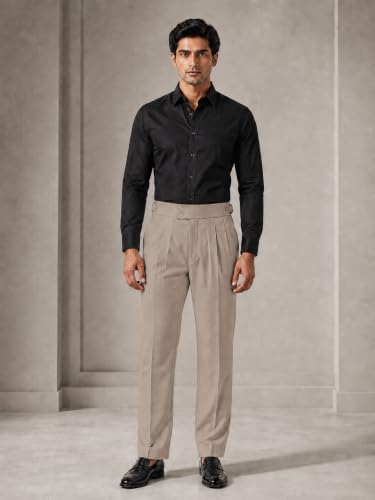 Buy GRECIILOOKS Formal Pant for Man Beige - Image 7