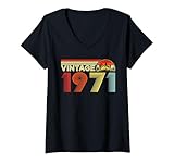 Photo Gallery donna vintage 1971 classic year 1971 birth of birthday vintage maglietta con collo a v Photo Gallery donna vintage 1971 classic year 1971 birth of birthday vintage maglietta con collo a v