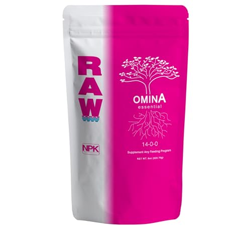 RAW ominA Essential Water-Soluble Fertilizer for Explosive Plant Growth and Vibrant Foliage, 8oz