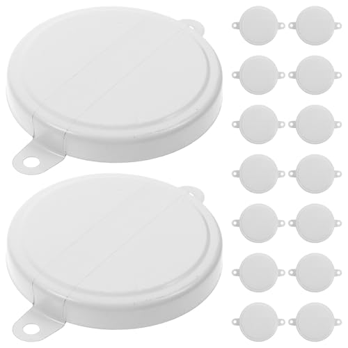 PAMINGONO Tapas de Hierro para Bidones de Aceite 200L Tapones de Sellado con Junta Pack de 20 Unidades Tapa para Barriles Grandes Accesorio de Reemplazo para Envases Industriales