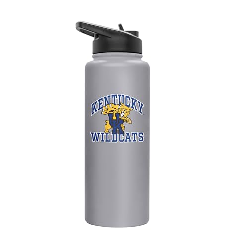Image of Logo Brands NCAA Kentucky Wildcats 34oz Athletic Quencher Bottle - Double-Wall Insulated, Stainless Steel, No-Spill Lid, Easy Carry Handle