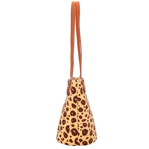 Image of Shoulder Bag for Women, Cotton Canvas Bucket Bags Tote Purse Cute Crossbody Bag Designer Ladies Handbags