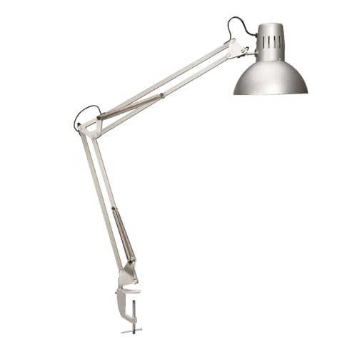 MAUL Lampada da scrivania MAULstudy LED E27 a morsetto argento