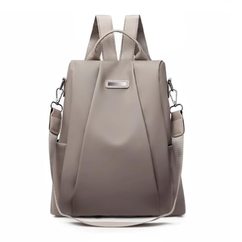 CHENXIAOHONG Mochila Feminina Casual Antifurto em Nylon Impermeável com Alça Ajustável – Bolsa Feminina Moderna para Uso Diário(Cinza)