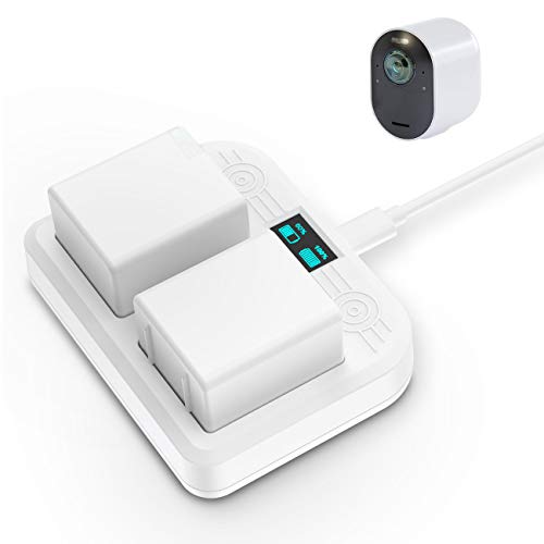 Base de carga dual compatible con Arlo Ultra Ultra 2 Arlo Pro 3 Pro 4 para dos baterías