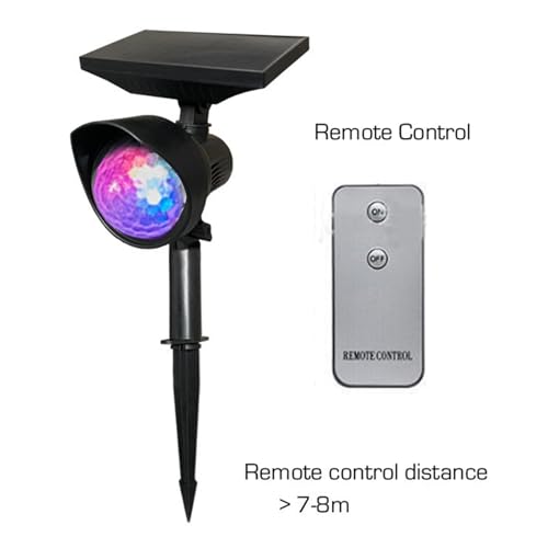 Projecteur solaire Noël extérieur avec télécommande pour déco - 6
