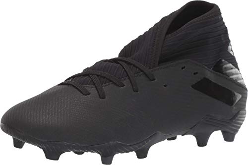 adidas Men's Nemeziz 19.3 Firm Ground Boots Soccer Shoe, Black/Black/Utility Black, 12.5 UK