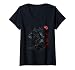 Womens Ronin Samurai Warrior Bushido Mori V-Neck T-Shirt