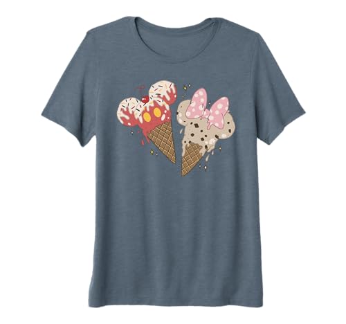 T-shirt Mickey et Minnie premium en coton peigné et finitions soignées