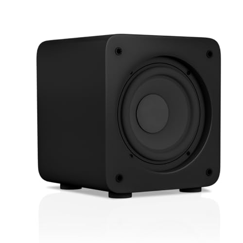 Image of Audioengine S6 Mini Subwoofer - Compact 210W Powered Bass Speaker for Music, Movies, Gaming & Home Office Setups - Black