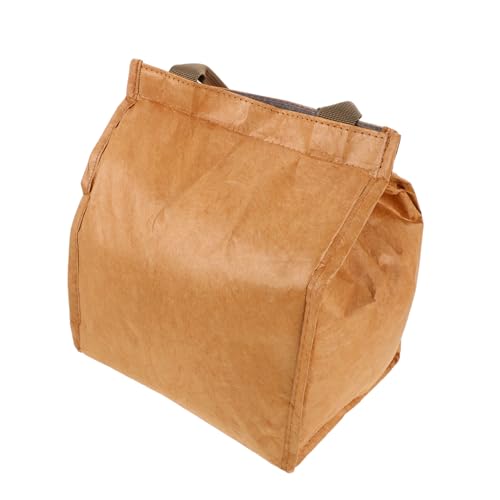BESPORTBLE Bolsa Térmica Reutilizable para Comida Bolsa Aislante Plegable de Papel Práctica y Portátil para Fiambrera Macenamiento de Alimentos Ecológica y Resistente para Uso Diario Aire
