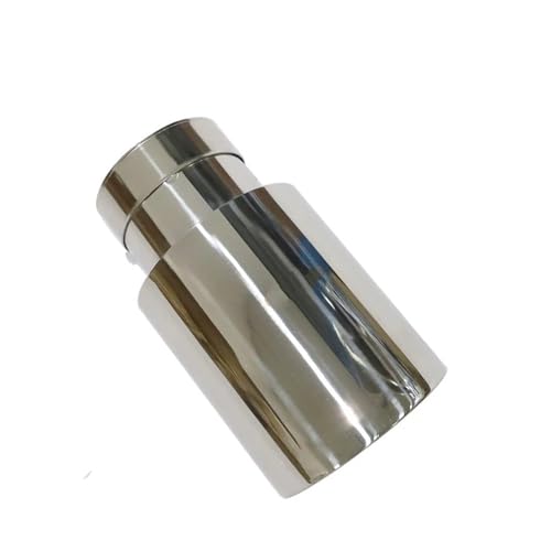 Embout echappement silencieux voiture acier inoxydable argent biseauté universel 63mm