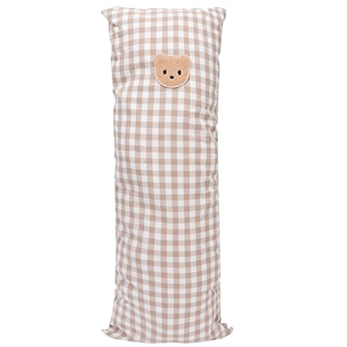 Travesseiro Lateral do bebê, Travesseiro Infantil de Algodão Macio, Padrão de Urso Lavável Elegante