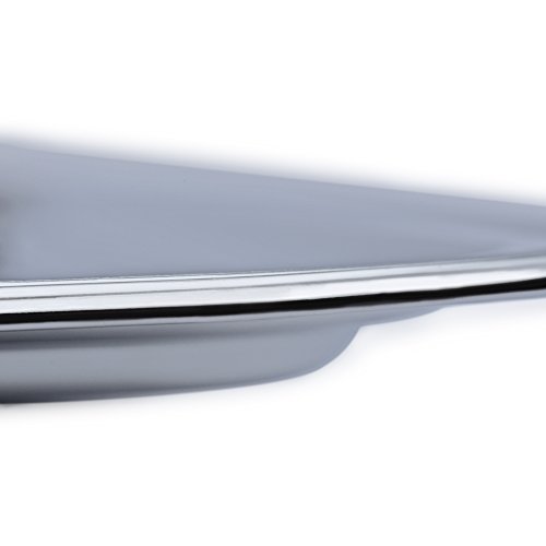 Foto von APS 3 x Partyplatte, Servierplatte, Serviertablett, Fischplatte, Obstplatte Metall - 53 cm x 32,5 cm