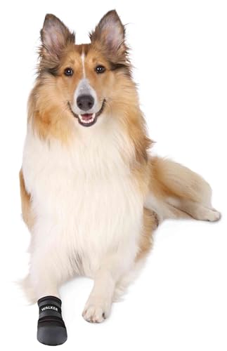 TRIXIE Pfotenschutz Walker - 2 Stück - unterstützt Heilung von Verletzung - Vinylsohle für festen Halt - 2 Klettverschlüsse - Größe XL - Pfotenbreite: 9,5 cm - Länge: 20 cm - 1959