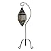 Accent Plus 57071593 Hanging Moroccan Candle Lantern, Black