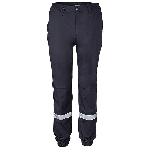 Pantalon Sécurité Incendie anti-statique avec bande rouge et tissu résistant aux frottements