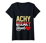 Womens Achy Breaky Heart V-Neck T-Shirt