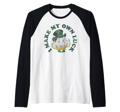 T-shirt Raglan Scrooge McDuck Disney pour le baseball et style rétro quotidien