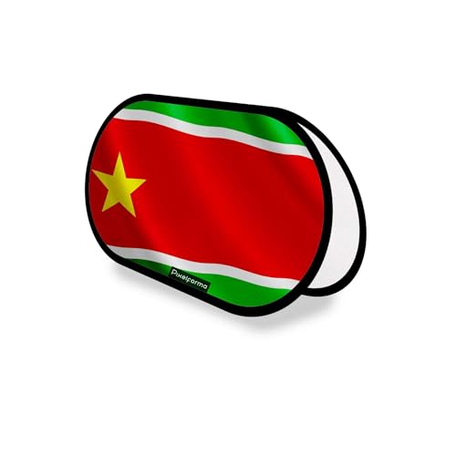 Drapeau Guadeloupe Ovale publicitaire Polyester 70x120cm pour pavoisement extérieur