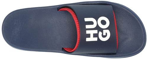 Image of HUGO Men's Stacked Logo Slide Sandal