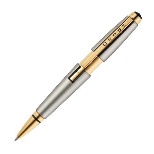 Image of Cross Edge Sonic Titanium Lacquer Selectip Rollerball Pen with Gold PVD Appointments - Refillable, Luxury Gift Box