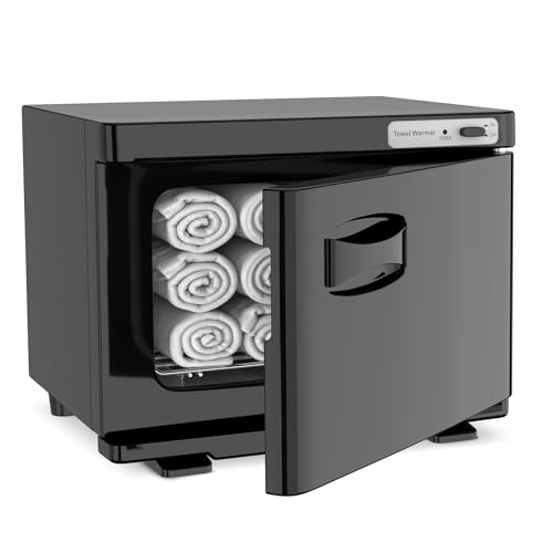Hot Towel Warmer SalonDepot 8L Capacity Spa Towel Warmer with Compact Design for Salon, Barber Shop, Massage & Facial (Black)