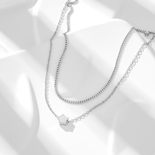 Image of CHIC & ARTSY 925 Sterling Silver Ankle Bracelets for Women, Adjustable Double Layer Chain Anklets, Minimalist Lightweight Foot Jewelry for Beach & Everyday Wear