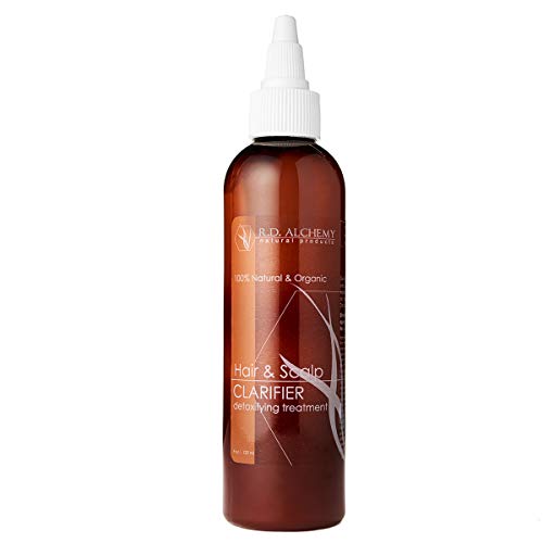 RD Alchemy - 100% Natural & Organic Hair and Scalp Clarifier for Dry scalp, Flat Hair, Flaking Scalp & Build Up. Natural Scalp Exfoliator Clarifies & Detoxifies to give your Hair a Shine Treatment