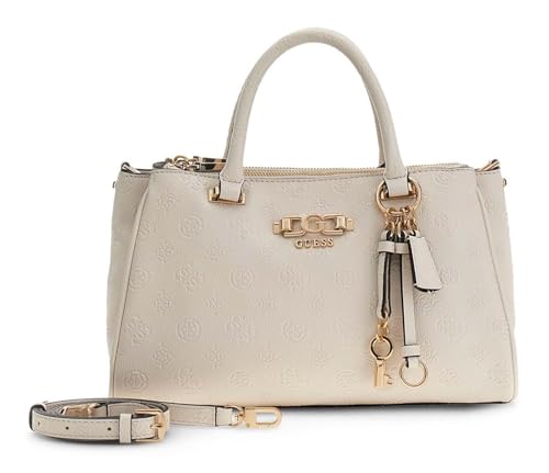 GUESS sac bandoulière Anise satchel écru pour femme chic