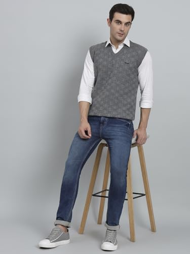 Image of eWools Men's Winterwear Woolen Self Cardigan Sweaters