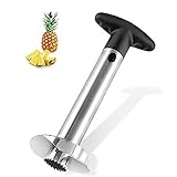 Cakunmik Ananas Corer Ananas Entkerner15 x 10 x 5 cm Ananasmesser aus Edelstahl, Spiralschneidwerkzeuge mit Metallklinge, Rutschfester Griff für Fruchtringe, Verwendung in der Küche des