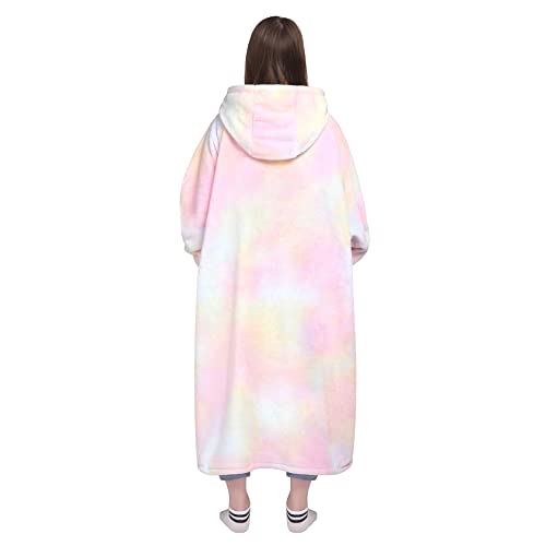 Waitu Tragbare Decke, Sweatshirt, Geschenke für Damen und Herren, super warme und gemütliche Decke, Hoodie… – Ansicht 2