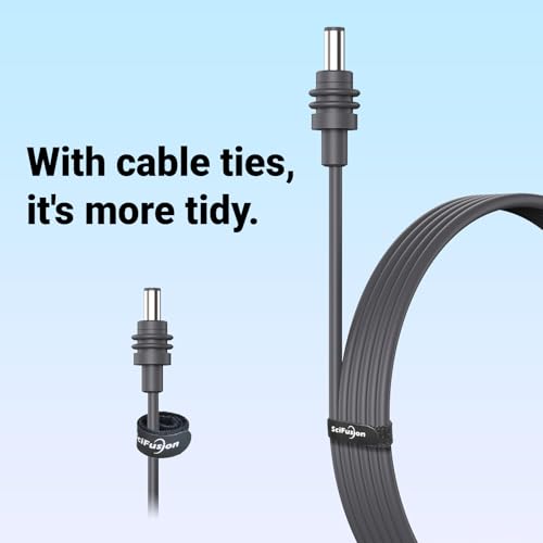 Image of Starlink Mini Power Cable 32FT /10M, DC5521 Male to Male, Waterproof Mating - 18AWG Replacement Starlink Mini DC Power Cable