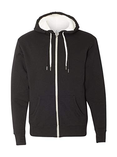 Independent Trading Co. - Sherpa-Lined Hooded Sweatshirt - EXP90SHZ - L - Black2